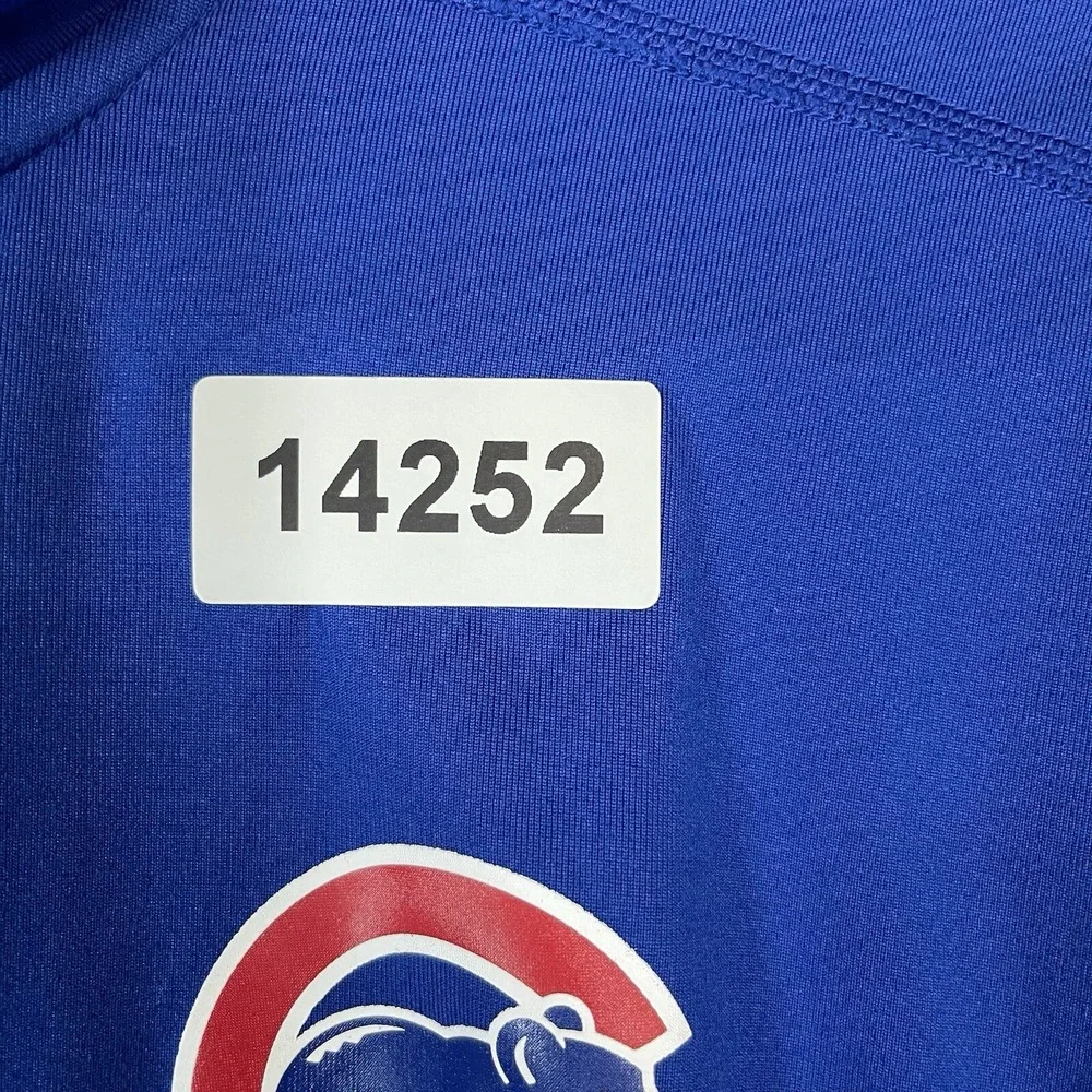 Nike Sweater Mens Medium Blue Chicago Cubs Royal‎ Element 1/2 Zip Performance